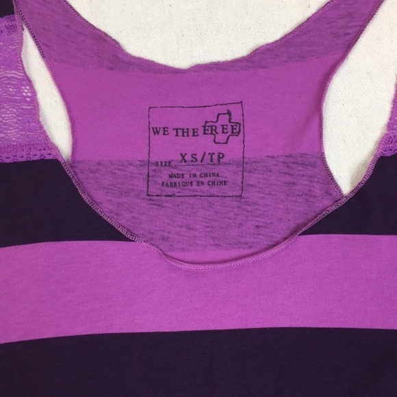Free People We the Free Lacey striped Tank NWT - Picture 2 of 8